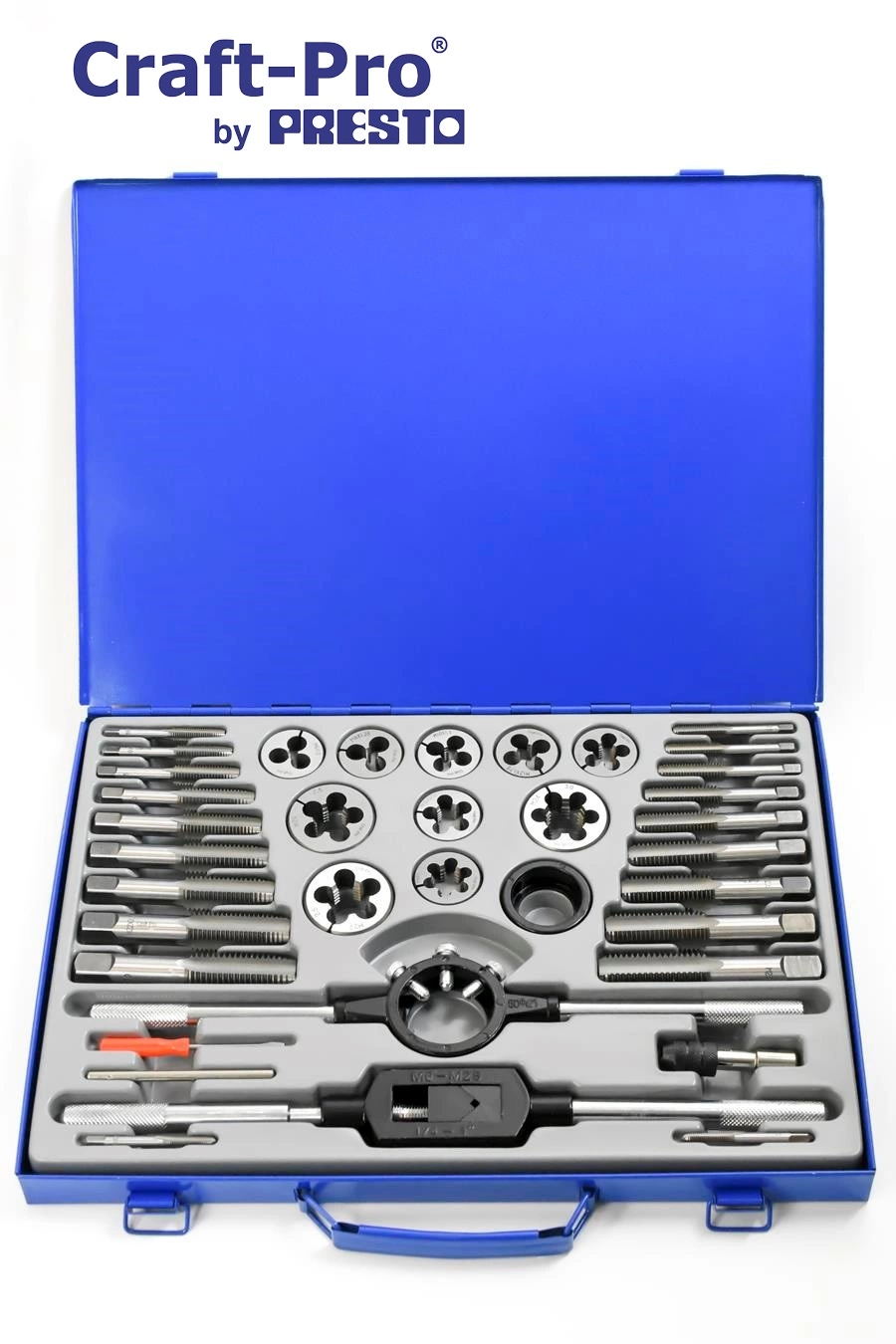 Craft-Pro By Presto Tap And Die Set M6 - M24 In A Steel Case 1 Craft-Pro By Presto Tap And Die Set M6 - M24 In A Steel Case
