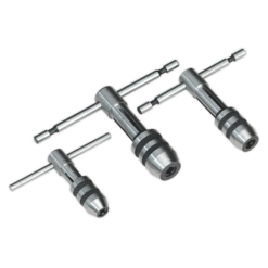 Sealey AK9799 3 Piece T Handled Tap Wrench Set - 1.5 - 13mm Range