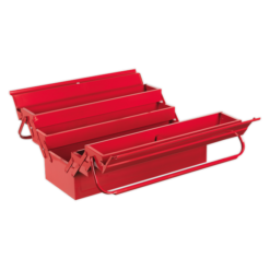 Sealey AP521 Cantilever Metal Toolbox 4 Tray 530mm Long - Red -SOCKET SETS & EXTENSION BARS Sales AP521