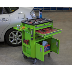 Sealey Tools AP980MTHV Tool Trolley With 4 Drawers, 2 Door Cupboard &amp; Shelf -SOCKET SETS & EXTENSION BARS Sales AP980MTHV ACT IN SITU DFC0161540