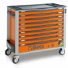 Beta C24SA-XL/9 9 Drawer Extra Long Roller Cabinet With Anti-Tilt System Orange