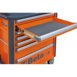 Beta C37/7 7 Drawer Mobile Roller Cabinet - Orange -SOCKET SETS & EXTENSION BARS Sales C37 1