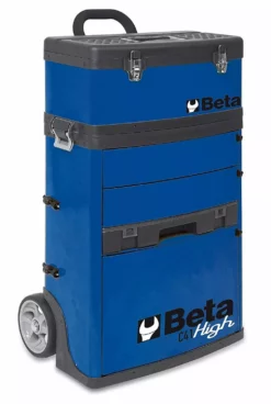 Beta C41H Two - Module Tool Trolley Cabinet - Blue
