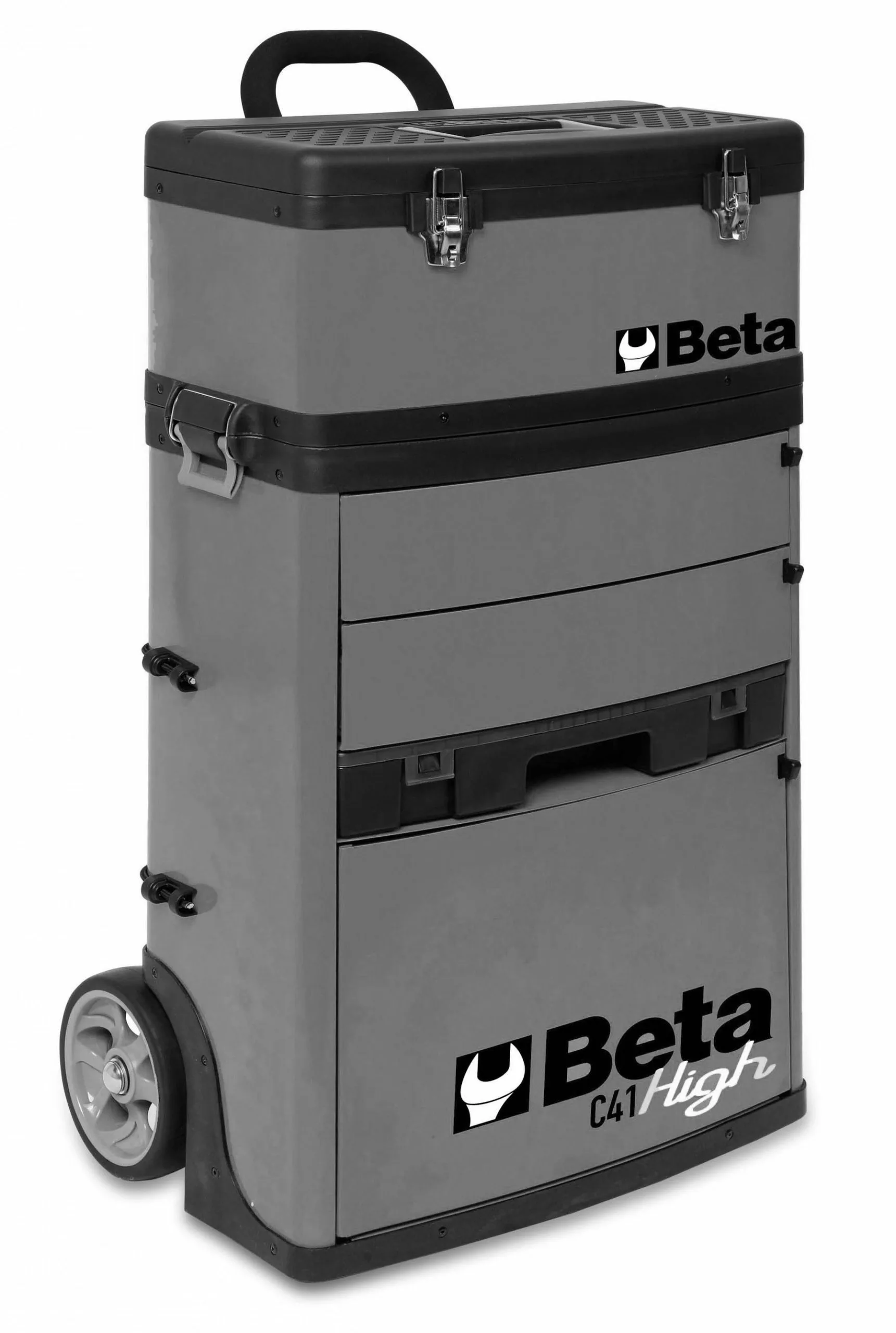 Beta C41H Two - Module Tool Trolley Cabinet - Grey 1 Beta C41H Two - Module Tool Trolley Cabinet - Grey