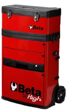 Beta C41H Two - Module Tool Trolley Cabinet - Red -SOCKET SETS & EXTENSION BARS Sales C41HR