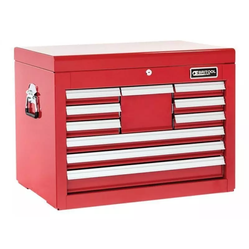 Britool Expert E010240B 10 Drawer Tool Chest Cabinet - Top Box - Red 1 Britool Expert E010240B 10 Drawer Tool Chest Cabinet - Top Box - Red