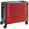 Beta RSC24AXL/8-R 8 Drawer Extra Long Mobile Roller Cabinet With Anti-Tilt System - Red
