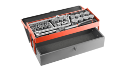 Facom S.442EP 1/2" Drive 28 Piece Metric Socket Set In A Metal Tool Box