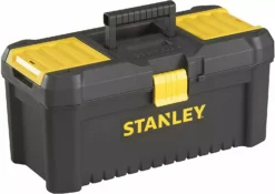 Stanley STST1-75514 Essential 12.5" Toolbox With Organiser Top, Plastic Latch. Tool Box