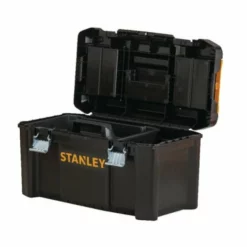 Stanley STST1-75521 Essential 19" Toolbox With Organiser Top, Metal Latches. Tool Box -SOCKET SETS & EXTENSION BARS Sales STST1 75521open