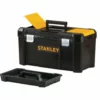 Stanley STST1-75521 Essential 19" Toolbox With Organiser Top, Metal Latches. Tool Box