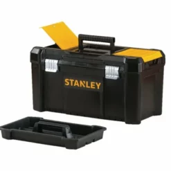 Stanley STST1-75521 Essential 19" Toolbox With Organiser Top, Metal Latches. Tool Box