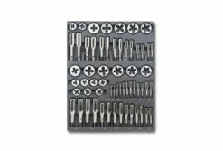 Beta Tools Beta T270 60 Piece Tap And Die Set In Plastic Module Tray