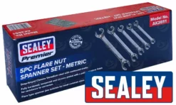 SEALEY 5 Piece Flare Nut Spanner Set 8mm - 24mm -SOCKET SETS & EXTENSION BARS Sales a4e78702 9f8d 4923 8c26 c9f05f441627