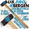 US PRO By BERGEN US.PRO By BERGEN 7lbs 700mm Sledge Hammer 3.15kg BEECHWOOD Handle 28 Inch Sledge Hammer