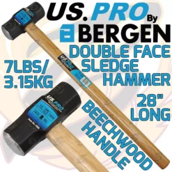 US PRO By BERGEN US.PRO By BERGEN 7lbs 700mm Sledge Hammer 3.15kg BEECHWOOD Handle 28 Inch Sledge Hammer