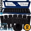 US PRO By BERGEN BERGEN 12 Point DEEP IMPACT Socket Set 1/2" Drive Long Reach Impact Sockets 13pc