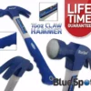 BLUESPOT Claw Hammer Fibreglass 16oz Hardened Steel Curved Head Rubber Grip Nail Puller