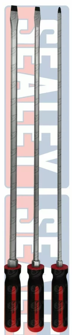 SEALEY 3 Piece Extra Long Magnetic Hammer Thru Screwdriver Set SL8 SL10 PZ2 -SOCKET SETS & EXTENSION BARS Sales a91824fb 7451 4821 9592 d92a180ac423