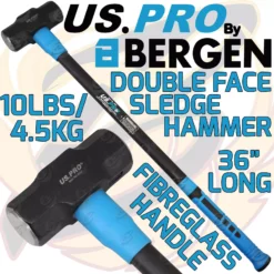 US PRO By BERGEN US.PRO By BERGEN 10lbs 3ft Sledge Hammer 4.5kg Fibreglass Handle 36 Inch Sledge Hammer