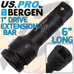 US PRO By BERGEN US.PRO By BERGEN 1" Drive Impact Extension Bar 6" Long 150mm Extra Long Reach Exts Bar