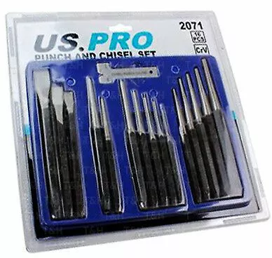 US PRO By BERGEN 16 Piece Punch And Chisel Set 4 US PRO By BERGEN 16 Piece Punch And Chisel Set - Image 4