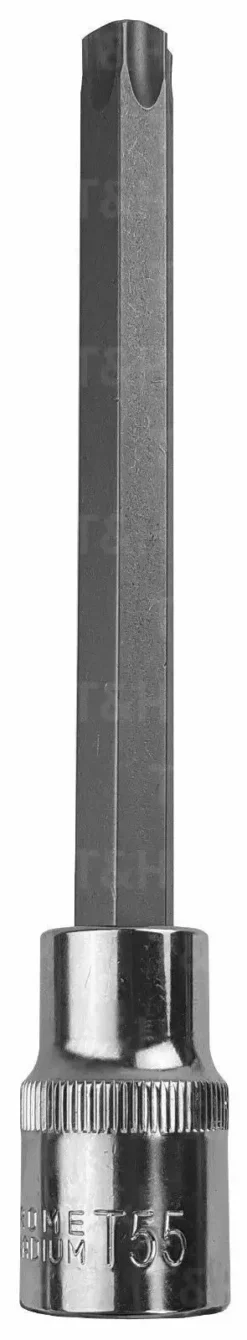 US PRO By BERGEN BERGEN T55 Torx Socket T55 1/2" Drive 140mm Long Torx Key Single Socket Star Key -SOCKET SETS & EXTENSION BARS Sales ae3f08e7 8d05 467a a40a 523fcab465db