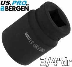 US PRO By BERGEN BERGEN 3/4"Inch DRIVE DEEP IMPACT 24-41mm Socket Set Long Reach HGV Impact Socke -SOCKET SETS & EXTENSION BARS Sales af43bcfd 7c3b 417d 8aa2 c12b2317333a