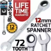 BLUESPOT 12mm Single 72 Tooth Ratchet Spanner