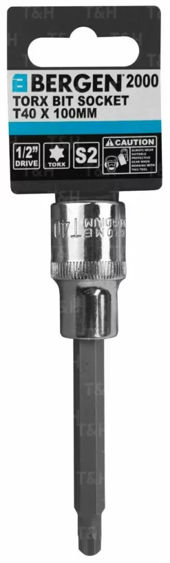 US PRO By BERGEN US PRO 1/2" Drive T40 Torx Bit Socket 100mm Long -SOCKET SETS & EXTENSION BARS Sales b18e6f06 0fc3 4943 bf99 fc088fde2ef9