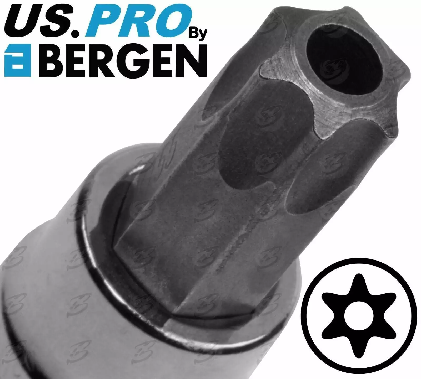 US PRO By BERGEN BERGEN TAMPER PROOF TORX BIT Socket Set 3/8" Security Torx Star Sockets T10-T55 4 US PRO By BERGEN BERGEN TAMPER PROOF TORX BIT Socket Set 3/8" Security Torx Star Sockets T10-T55 - Image 4
