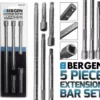 US PRO By BERGEN BERGEN 1/4" Dr Long Reach Extension Bar Set 5pc - 50 / 75 / 100 / 150 / 225mm
