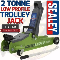SEALEY 2 Tonne Low Profile Trolley Jack Hydraulic Lift Heavy Duty Car Floor GREEN