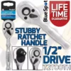 BlueSpot 1/2" Drive 72T Tooth Quick Release Stubby Ratchet Handle 1/2"Dr 72 Tooth Socket