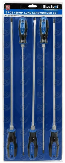 BLUESPOT EXTRA LONG MAGNETIC Screwdriver Set HEAVY DUTY PZ2 PZ3 PH2 PH3 SL8 Pozi 450mm -SOCKET SETS & EXTENSION BARS Sales b646333d 143f 454e 8d43 0753ae37a1a3