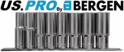 US PRO By BERGEN BERGEN 1/2" INCH Drive Deep Socket Set Long Reach Sockets 13mm-24mm 8pc 6PT Hex -SOCKET SETS & EXTENSION BARS Sales b67011a2 5bba 485e b8ec 1331bf612ead