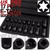 US PRO By BERGEN US.PRO E-TORX IMPACT EXTERNAL E TORX Sockets E-TYPE Female Torx IMPACT SocketSet