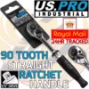US PRO By BERGEN US.PRO INDUSTRIAL 1/4"Drive 90 Tooth Quick Release Ratchet Handle Aluminium 4193