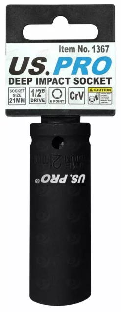 US PRO By BERGEN BERGEN US PRO Deep Impact Socket 21mm 1/2" Drive 21mm 6 Point -SOCKET SETS & EXTENSION BARS Sales b93c4559 3251 4e17 9c5e d8313109ec6a