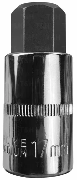 US PRO By BERGEN BERGEN Hex Socket H17mm 1/2" Drive 55mm 17mm Hex Key Single Socket Allen Key -SOCKET SETS & EXTENSION BARS Sales b9c4aca1 a124 496e bbad 42dd0874248b