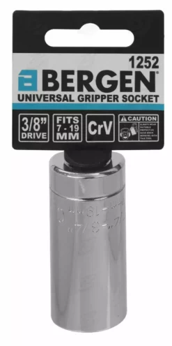 US PRO By BERGEN BERGEN 3/8" Drive Universal Gripper 7mm - 19mm Socket Gator Grip Multifit Socket -SOCKET SETS & EXTENSION BARS Sales ba5405da 1a0a 4f00 9f8e 55e8c937fc8e