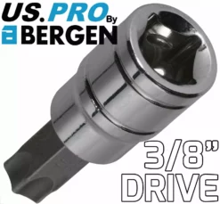 US PRO By BERGEN BERGEN TORX BIT Socket Set 3/8" Torx Star Keys TRX TX T Torks Sockets T10 - T55 -SOCKET SETS & EXTENSION BARS Sales be383005 da82 4bdd b222 a0cc132713c5