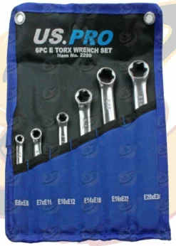 US PRO By BERGEN US.PRO By BERGEN E-TORX Spanners 6pc Star Torx Double Box Wrench Set Female Torx E6 To E24 -SOCKET SETS & EXTENSION BARS Sales c25ecce8 134c 4b13 84c3 462494b99e7c