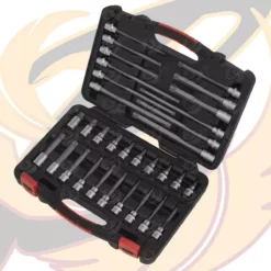 SEALEY Extra Long 32pc TORX BIT Socket Set 1/2" Dr STAR Bit Sockets 48mm 200mm -SOCKET SETS & EXTENSION BARS Sales c452564d 858c 4b7d b726 8554b7f58459