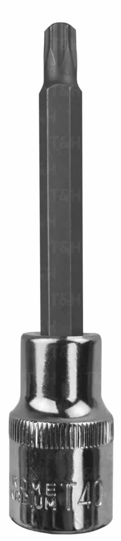 US PRO By BERGEN US PRO 1/2" Drive T40 Torx Bit Socket 100mm Long -SOCKET SETS & EXTENSION BARS Sales c5d49ed4 5ae9 40ea ae0a 89c3113ba8bc