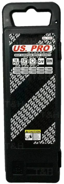 US PRO By BERGEN US.PRO TOOLS Thin Wall DEEP IMPACT Socket Set 1/2" Drive Long Reach Impact Socke -SOCKET SETS & EXTENSION BARS Sales c99f206e e725 4a61 8fda 67c813c3821b