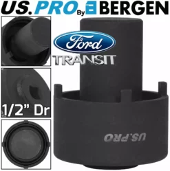 US PRO By BERGEN BERGEN FORD TRANSIT 4 POINT REAR HUB NUT IMPACT SOCKET RWD 2014 ON (205-1007) HD