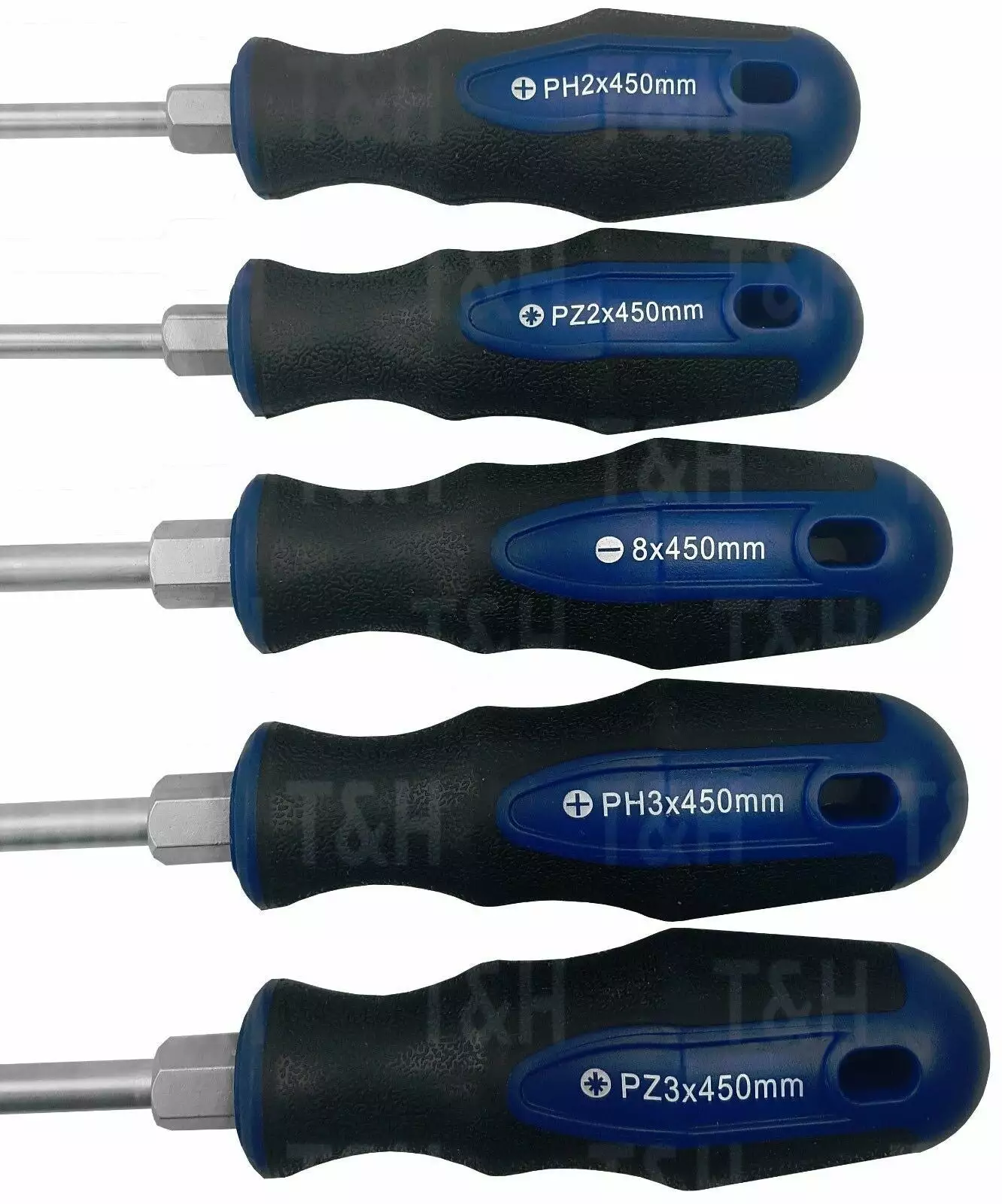 US PRO By BERGEN US.PRO HEAVY DUTY EXTRA LONG 5pc Screwdriver Set 450mm PZ2 PZ3 PH2 PH3 SL8 Pozi 7 US PRO By BERGEN US.PRO HEAVY DUTY EXTRA LONG 5pc Screwdriver Set 450mm PZ2 PZ3 PH2 PH3 SL8 Pozi - Image 7