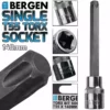 US PRO By BERGEN BERGEN T55 Torx Socket T55 1/2" Drive 140mm Long Torx Key Single Socket Star Key