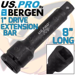 US PRO By BERGEN US.PRO By BERGEN 1" Drive Impact Extension Bar 8" Long 200mm Extra Long Reach Exts Bar
